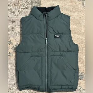 Abercrombie & Fitch Kids Green Puffer Vest